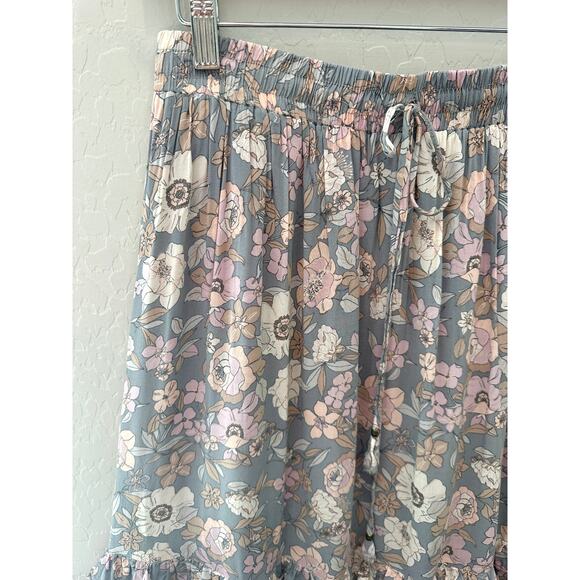 DRESS FORUM | Floral Tiered Midi Skirt Boho Cottagecore Romantic | Small - Picture 2 of 7